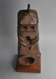 Imposing old ghurra, churning stick conductor, Nepal, 1st quarter of the 20th century