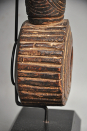 GREAT! Museum piece! Very old ghurra, churning rod holder, Nepal, 1850-1900