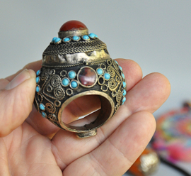 Tibetaanse/Nepal sieraden, Nepal, 2e helft 20e eeuw, (lot nr 5)