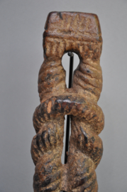 GREAT! Very old ghurra, churning stick, Nepal, 1890-1910