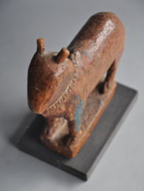 Houten nandi stier uit het Hindoeïsme, India, 1880-1920