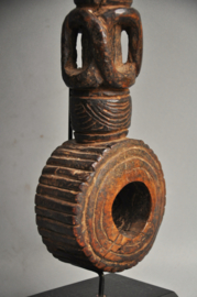 GREAT! Museum piece! Very old ghurra, churning rod holder, Nepal, 1850-1900