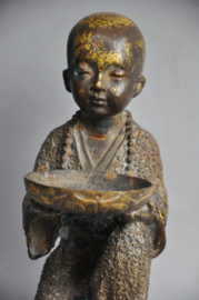 Refined cast bronze monk, 2nd half of 20th century, Nepal