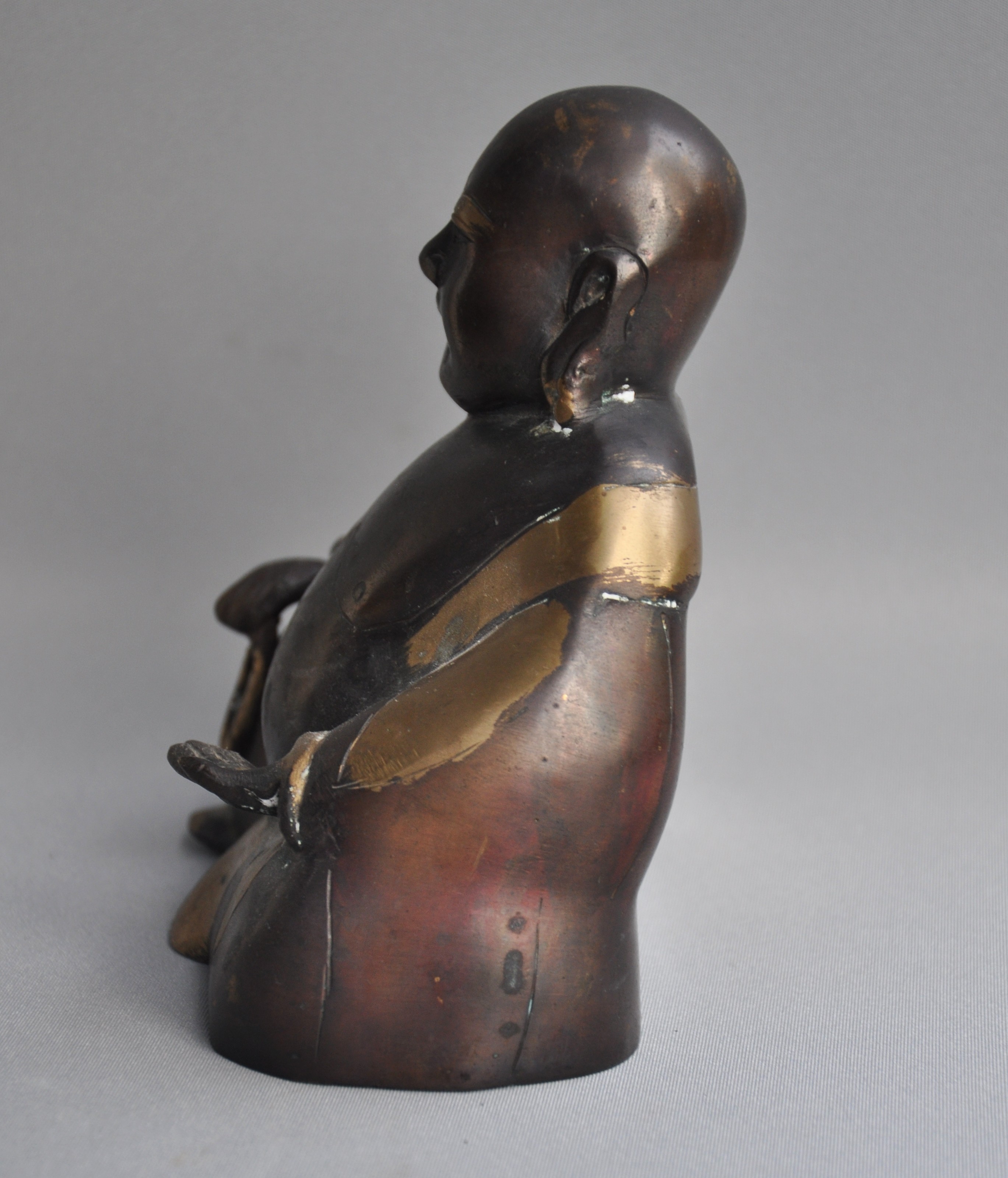 Bronzen Chinees geluksbeeld, 2e helft 20e eeuw