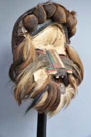 Oud oorlogsmasker, WOBE/GUERRE, Ivoorkust, 1900-1920