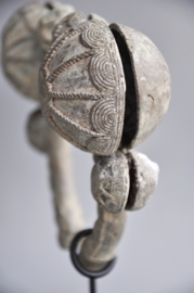 Quite rare: old tribal aluminum bracelet, Burkina Faso, mid 20th century
