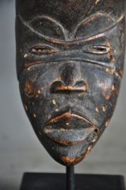 Aged passport mask of the DAN tribe, Liberia, approx. 1950