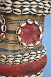 Uniek Afrikaans hoofdmasker met kauri schelpen - Mali - 1960-70