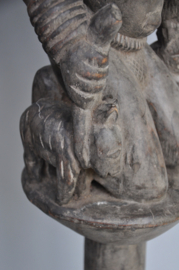 Very large statue of the deity Shango, Yoruba, Nigeria, 1970-80
