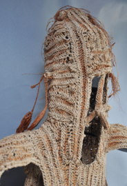 Museum stuk! JPEA pak van de ASMAT, Papoea Nieuw Guinea, 1920-1950