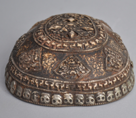 Verfijnde kapala, schedelnap- Tibetaans Boeddhisme - Nepal