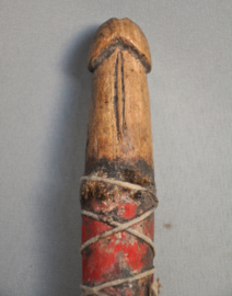 Fertility phallus statue from the Fon, Benin, mid 20th century.