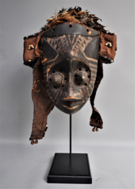 GREAT! KUBA MPOOM mask, DR Congo, 1930-1950