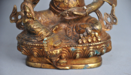 Unique Fire-Gilded Buddha from Nepal: A Symbol of Peace and Enlightenment
