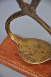 Zeldzame set oude bronzen stijgbeugels, Ashanti, Ghana, ca 1900