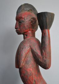 Vrouwelijk Baule Mbra Beeld - Rituele Kunst uit Ivoorkust