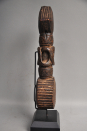 GREAT! Museum piece! Very old ghurra, churning rod holder, Nepal, 1850-1900