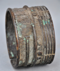 Oude tribale bronzen armband, Ghan, Burkina Faso, 1e helft 20e eeuw