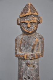 Old wooden tribal statue of a shaman, Nepal, mid 20th century