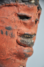 GREAT! EKITI gourd mask, Yoruba, Nigeria, mid 20th century