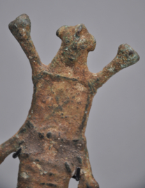 Zéér oud ceremonieel bronzen zwaardje, GHAN, Burkina Faso, begin 20e eeuw
