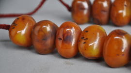 Necklace of copal beads, Nepal, late 20th century