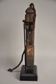 GREAT! Very old ghurra, churning stick conductor, Nepal, 1850-1900