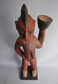 Vrouwelijk Baule Mbra Beeld - Rituele Kunst uit Ivoorkust