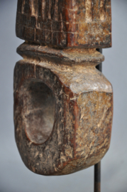Authentic, old ghurra, churn stick holder, ritual utensil