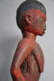 Vrouwelijk Baule Mbra Beeld - Rituele Kunst uit Ivoorkust