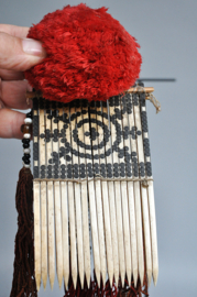 Oud haar ornament, YAO volk, Laos/China, 1e helft 20e eeuw