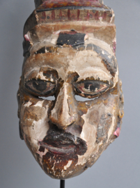 Zeldzaam Antiek Kolam-masker – Sri Lanka – ca. 1900-1920