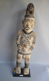 Mega groot janus beeld van de IBO, Nigeria, ca 1970
