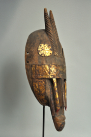 Top! Oud tribaal gebruikt masker, Markha, Bambara, Mali, 1920-40