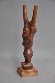 Refinedly carved catapult of the BAULE, Ivory Coast, 2nd half 20th century