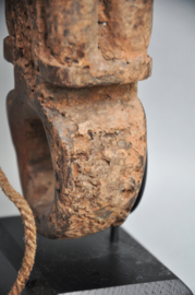 TOP! Very old ghurra, churnstick holder, Nepal, 1850-1900!!