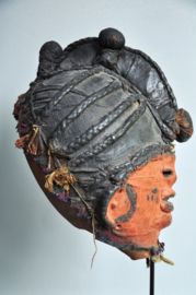 GREAT! EKITI gourd mask, Yoruba, Nigeria, mid 20th century