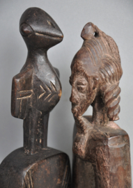 2x Baule weaving pulley, Ivory Coast, 2nd half of the 20th century