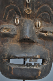 Very old, intensively used dance mask, KRAN, Liberia, approx. 1930