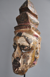 Zeldzaam Antiek Kolam-masker – Sri Lanka – ca. 1900-1920