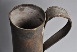 Metal slender yak milk jug, Nepal