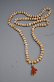 Monumentale Tibetaanse Mala – Fossiele Schelp 108 kraals