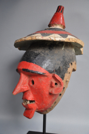Authentiek gebruikt Fulace masker, BOZO, Mali , 1960 of wat ouder