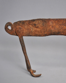 Large fer noir (iron) chameleon from Burkina Faso, mid 20th century