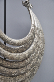 Very large necklace on stand, MIAO, Nrd China, 21st century