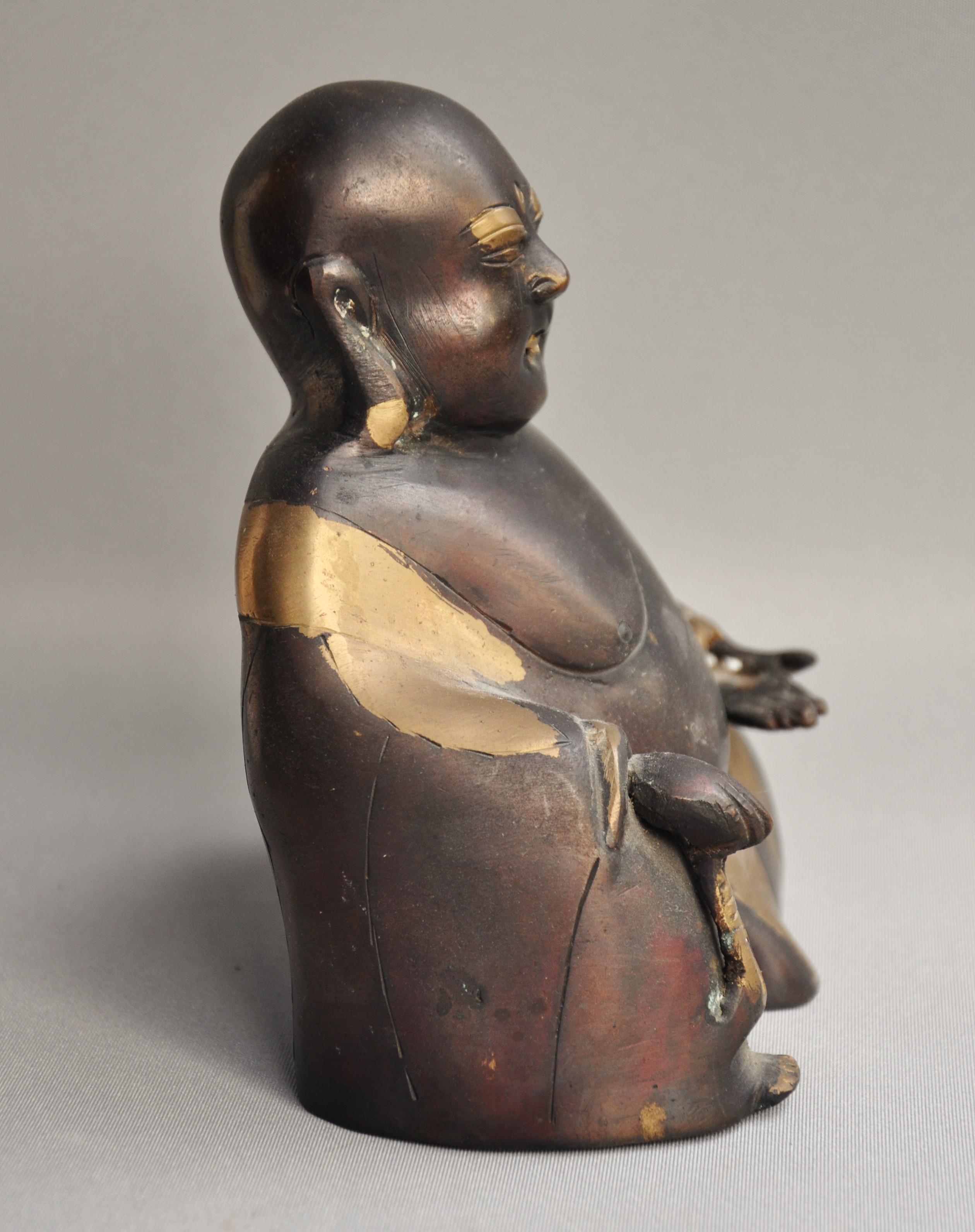 Bronzen Chinees geluksbeeld, 2e helft 20e eeuw