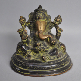 Bronzen Ganesha Beeld Nepal – Symboliek van Wijsheid