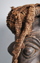 Expressive face mask, BAMILEKE, Cameroon, ca 1970