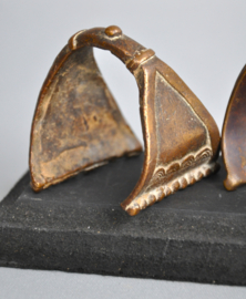 Rare! Two bronze girls' bracelets, Fra Fra, Ghana, 1st half 20th century