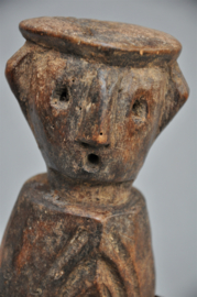 Ancient, intensively used AZANDE statue, D.R. Congo, 1920-40